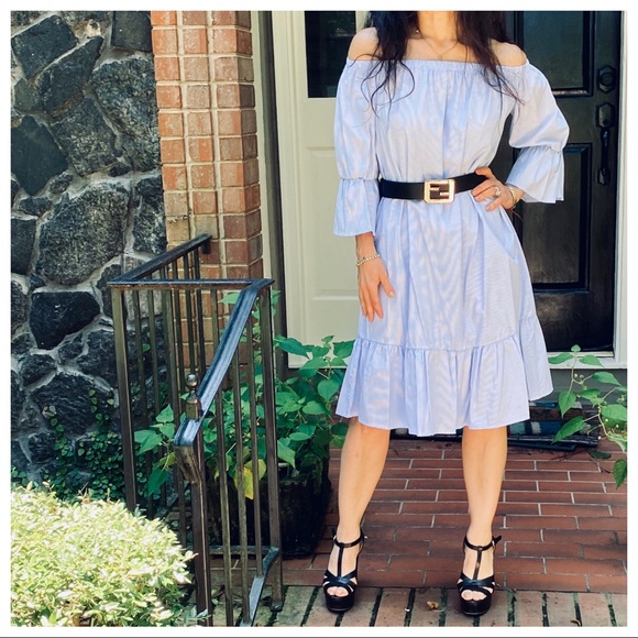 BOHO CHIC OFF THE SHOULDER TUNIC DRESS - Picture 3 of 14